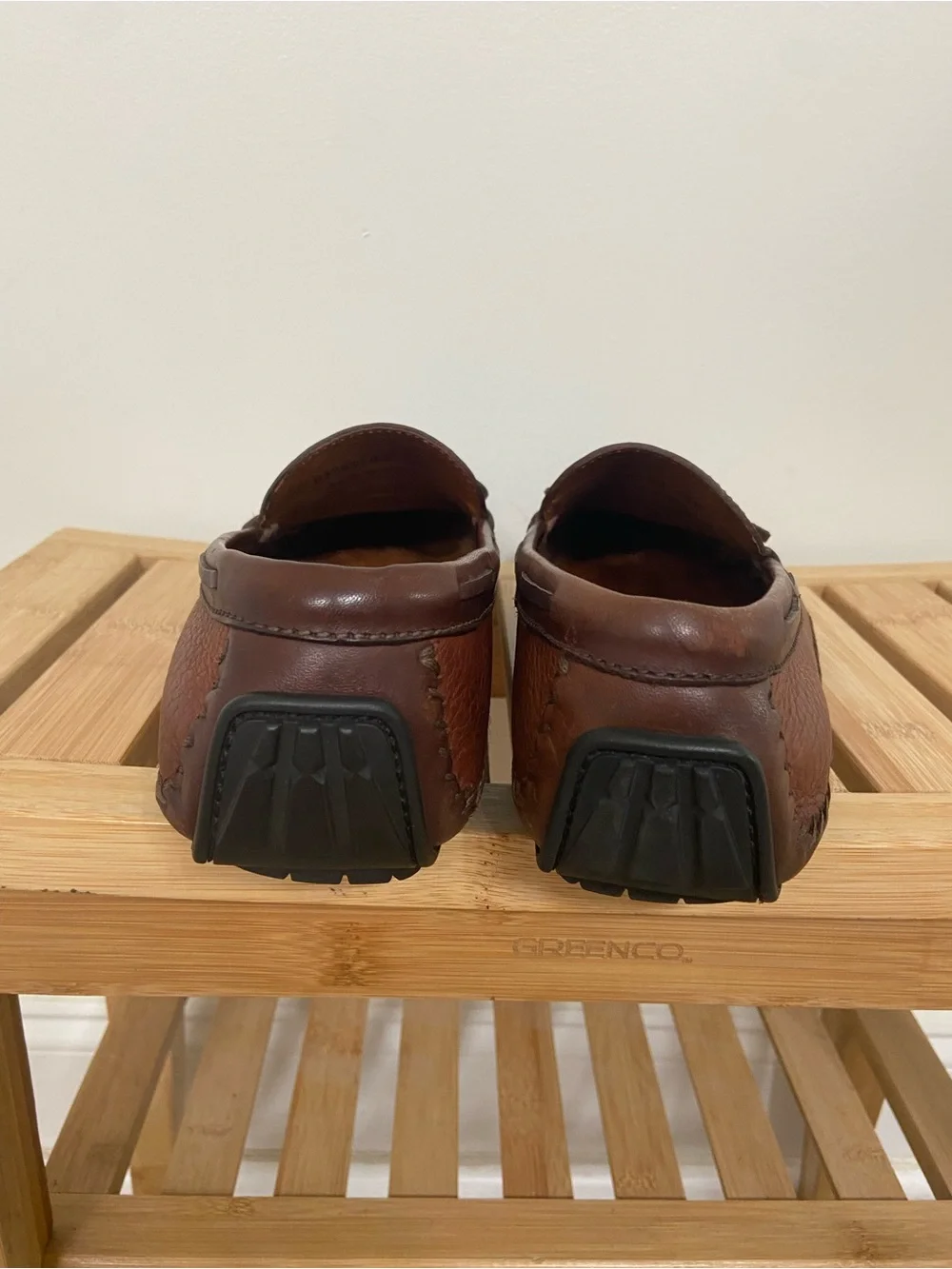 Vintage Y2K H.S. Trask Leather Driving Loafers Men’s 10M Brown Made Brazil